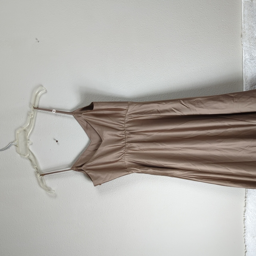 Show Me Your Mumu Faith Maxi Dress Womens Small Dune Luxe Satin - Picture 5 of 16